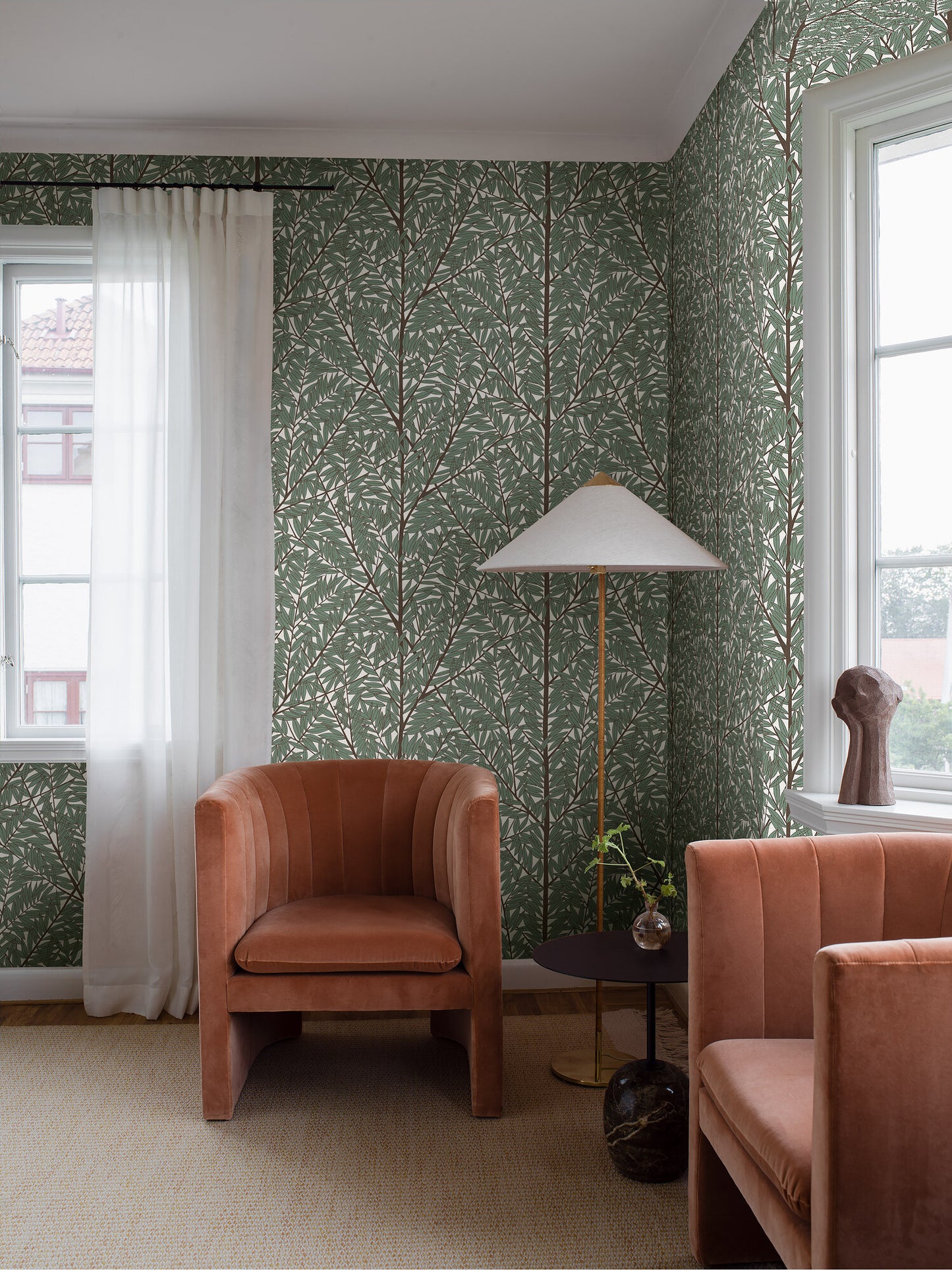 Viola Gråsten Korgpil 1956 paneelitapetti