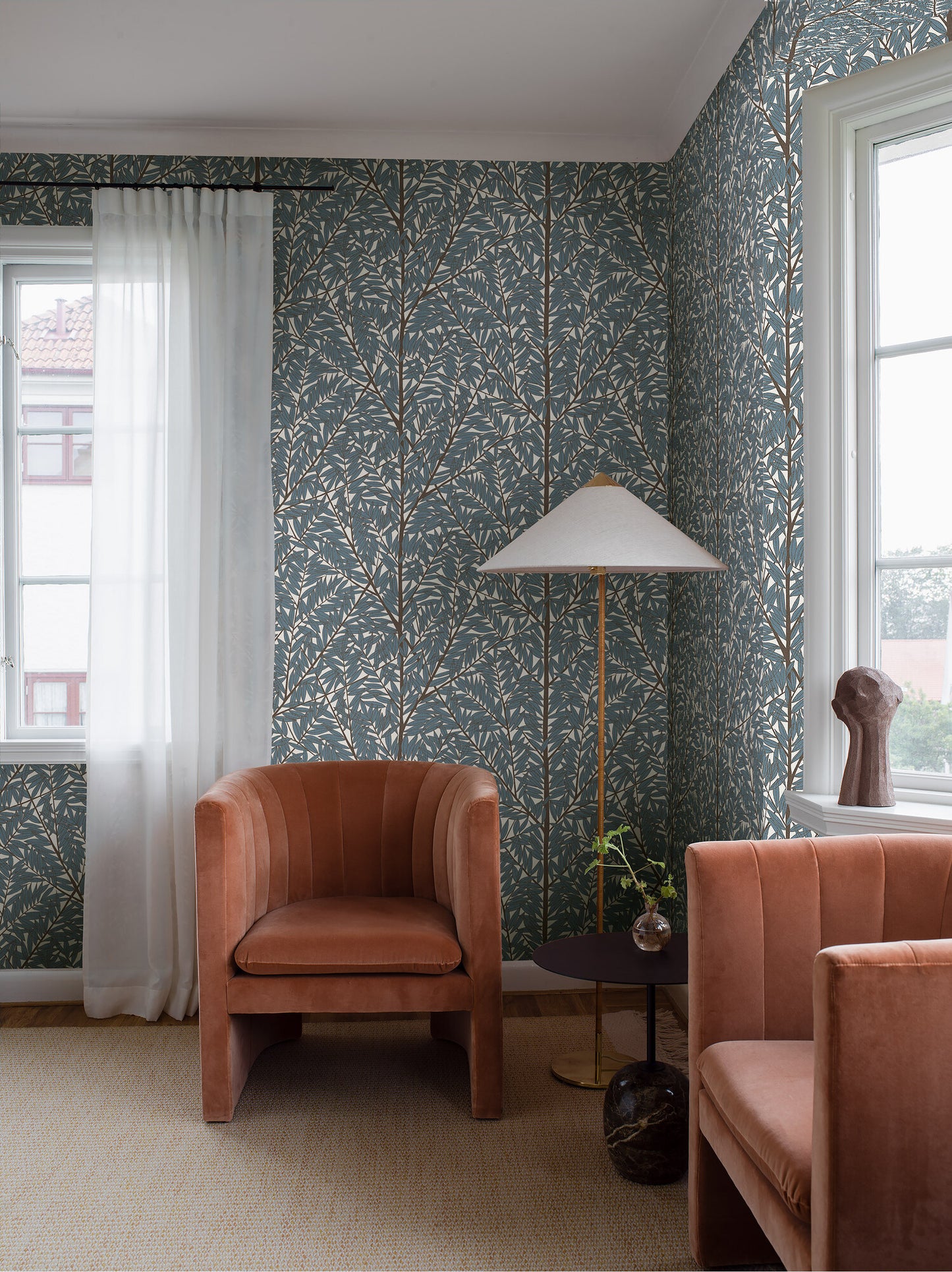 Viola Gråsten Korgpil 1957 paneelitapetti