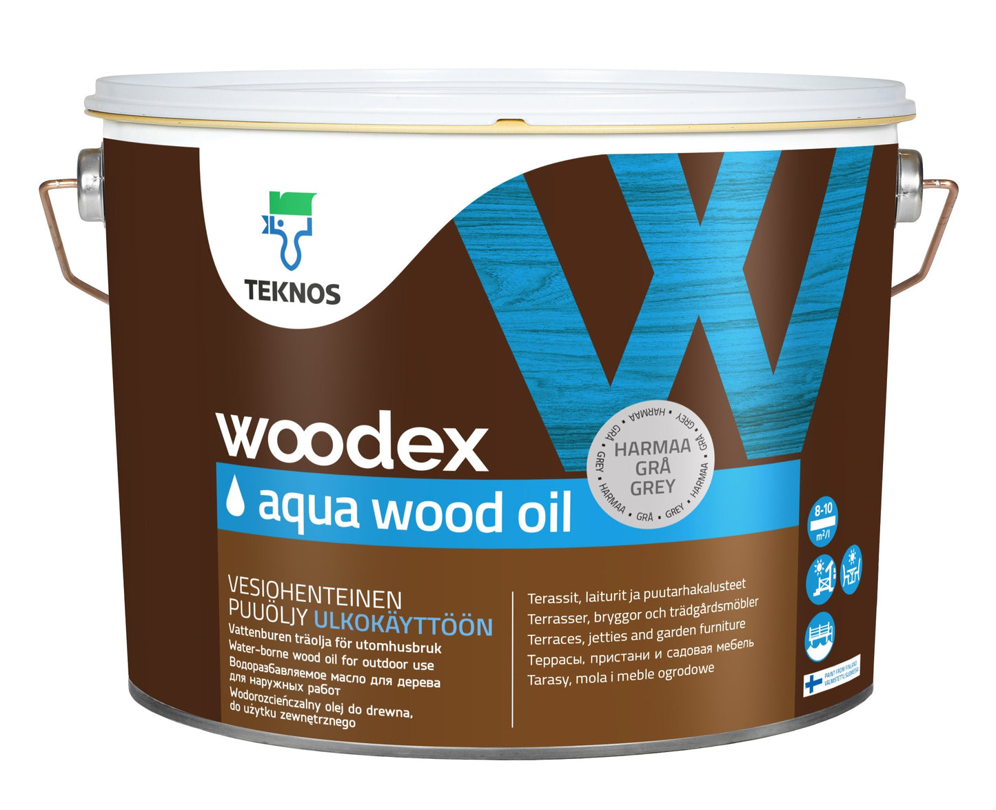 WOODEX AQUA WOOD OIL puuöljy 9 L