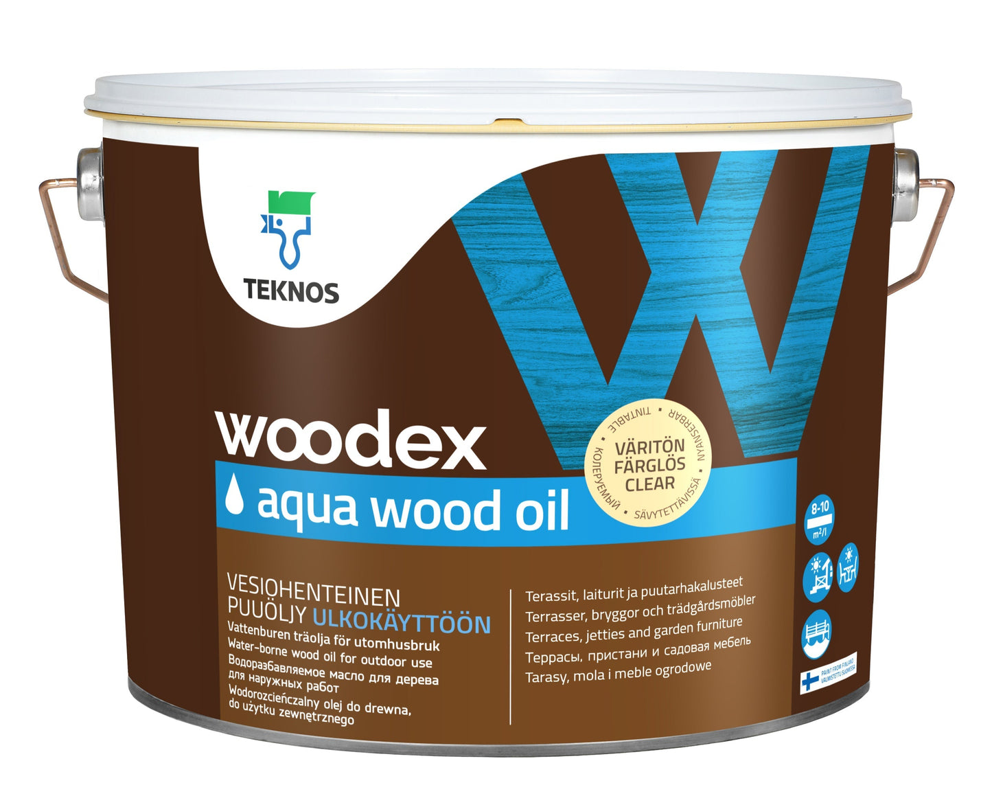 WOODEX AQUA WOOD OIL puuöljy 9 L