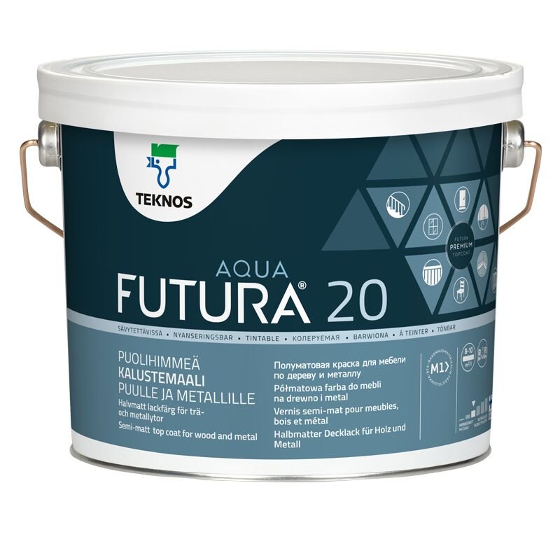 FUTURA AQUA 20 kalustemaali 2,7 L - Väritupa