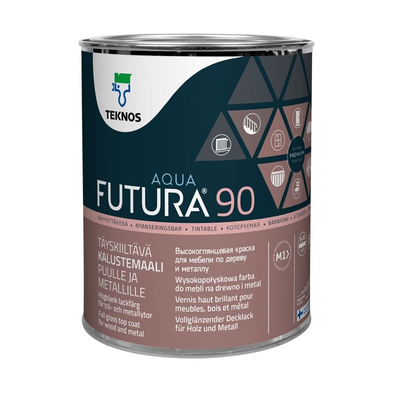 FUTURA AQUA 90 kalustemaali 0,9 L - Väritupa