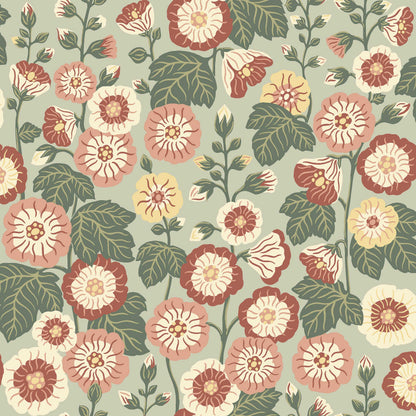 Happy Hollyhocks 9172