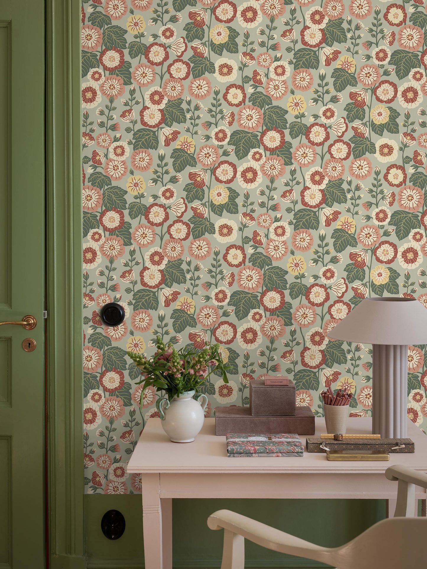Happy Hollyhocks 9172