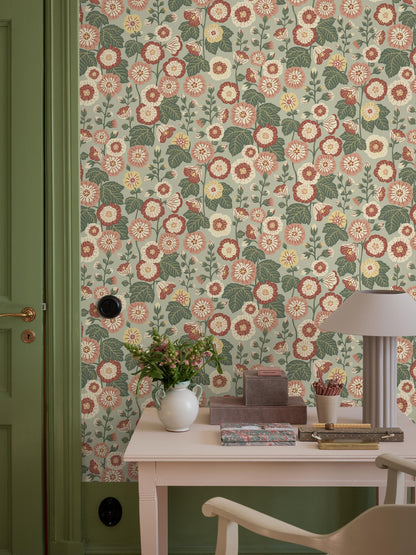 Happy Hollyhocks 9172