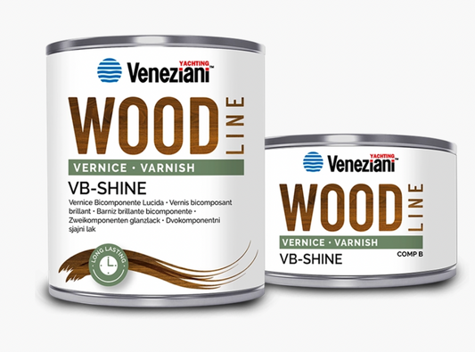 WOOD LINE VB-SHINE 2-komponenttinen kiiltävä polyuretaanilakka 0,75L