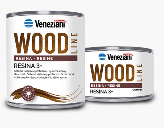 WOOD LINE RESINA 3+ 2-komponenttinen liuotteeton epoksijärjestelmä 0,75–1,5L